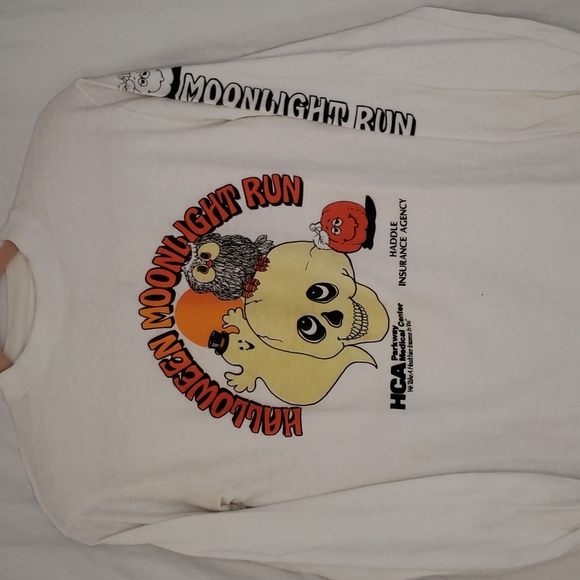 Vintage GLOW IN THE DARK Halloween long-sleeved tee - Picture 1 of 5